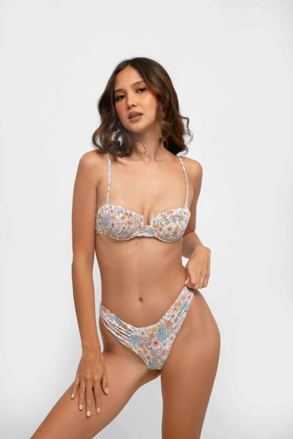 Photo of audrey-ruched-underwire-top-and-audrey-ruched-modest-bottoms-blooming-bunch-photo5