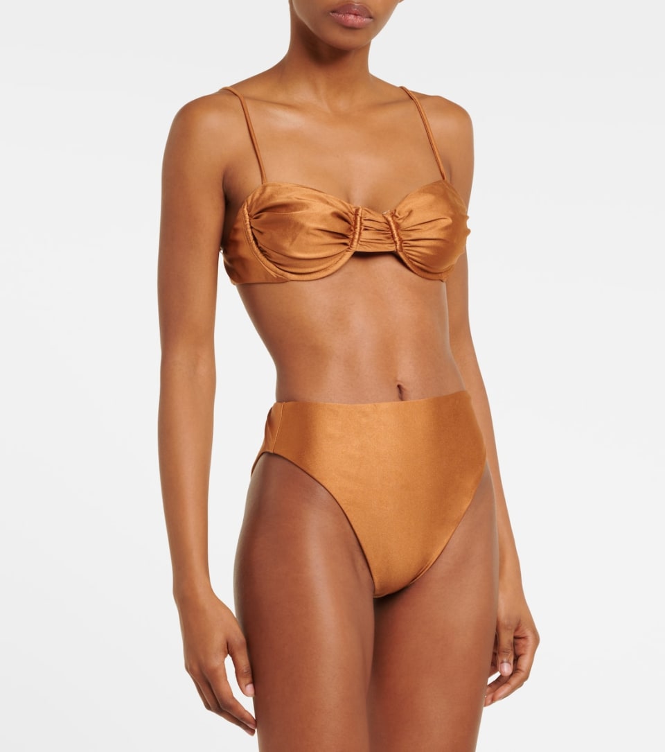 Mia Bikini Top in Brown