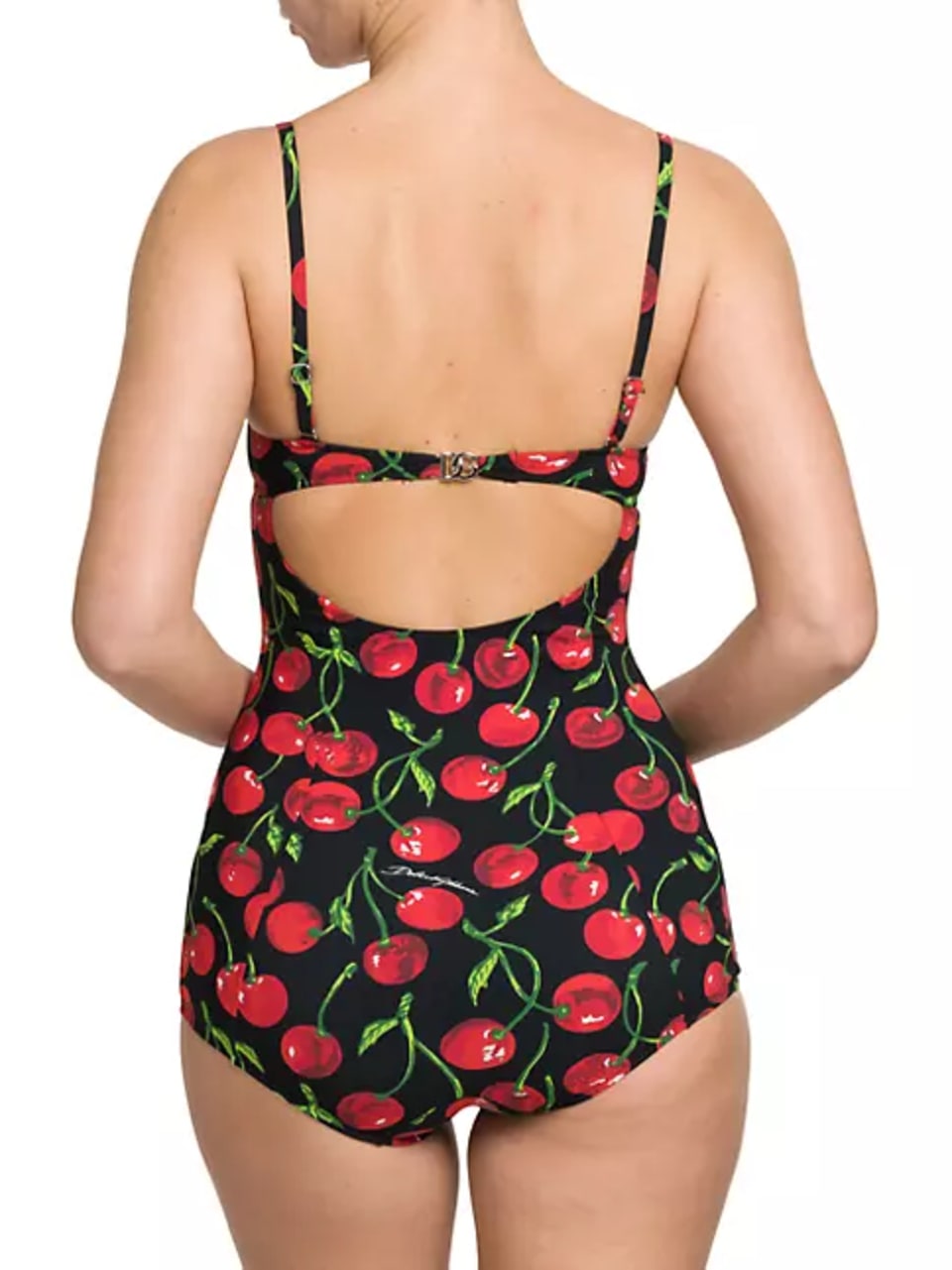 Cherry-Print One-Piece Swimsuit - Dolce&Gabbana