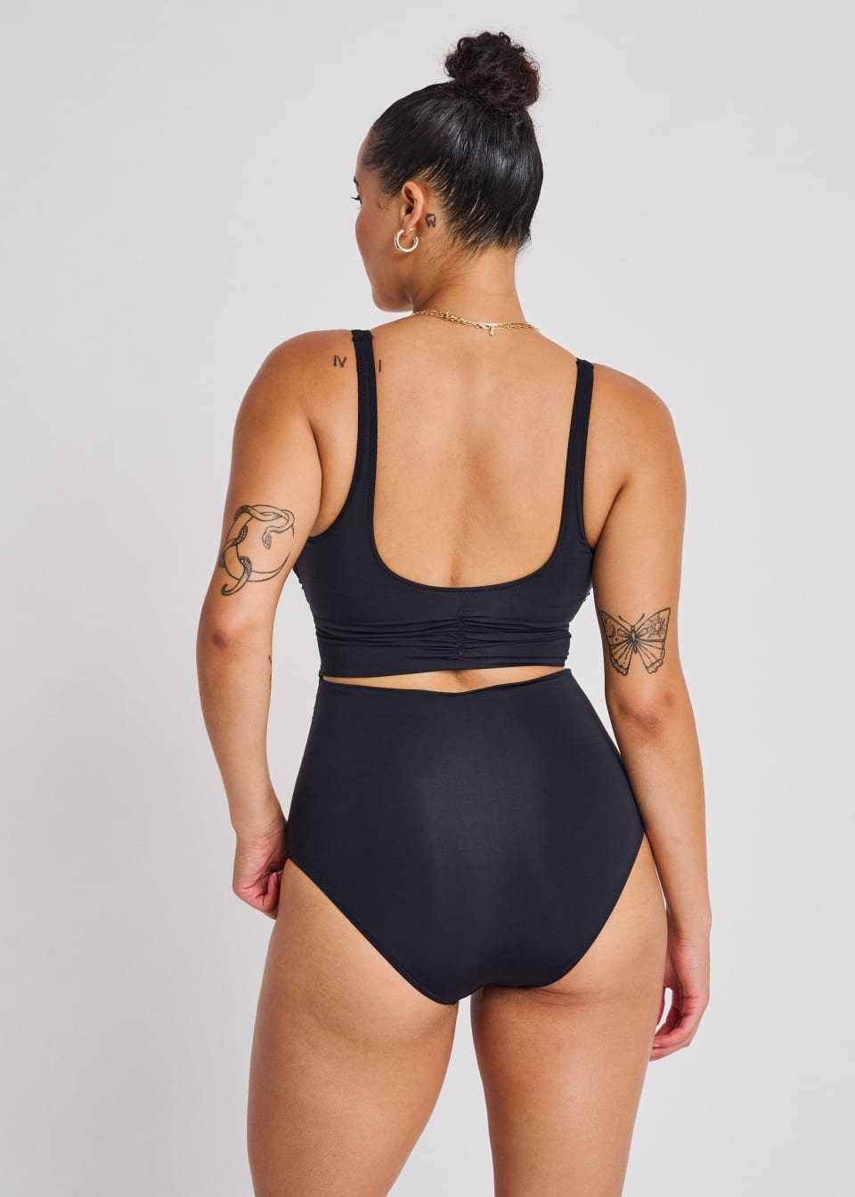 Black Wrap One-Piece by Everyday Sunday