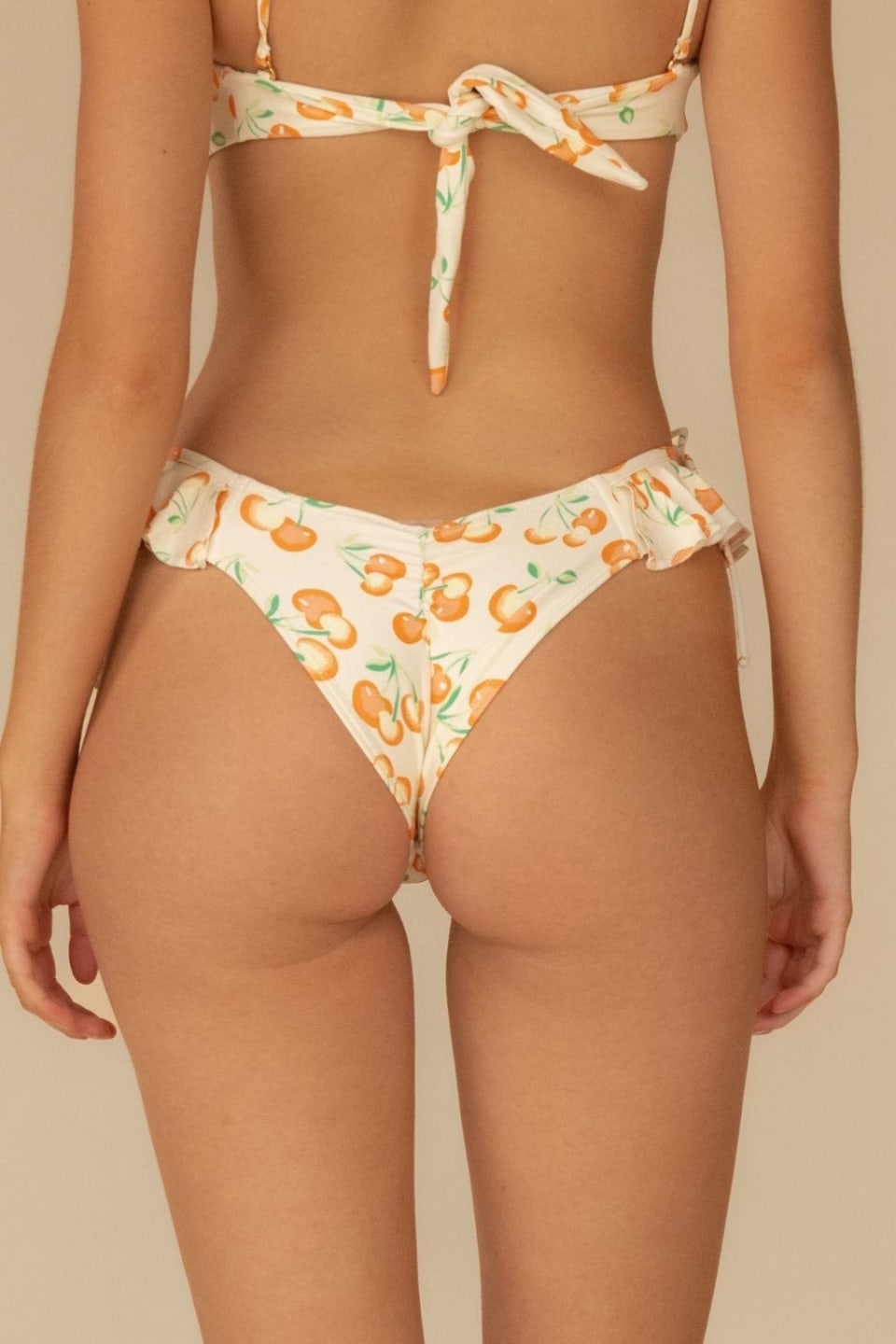 Cherry Sherbet Tori Ties Bandeau Bikini Top-093P
