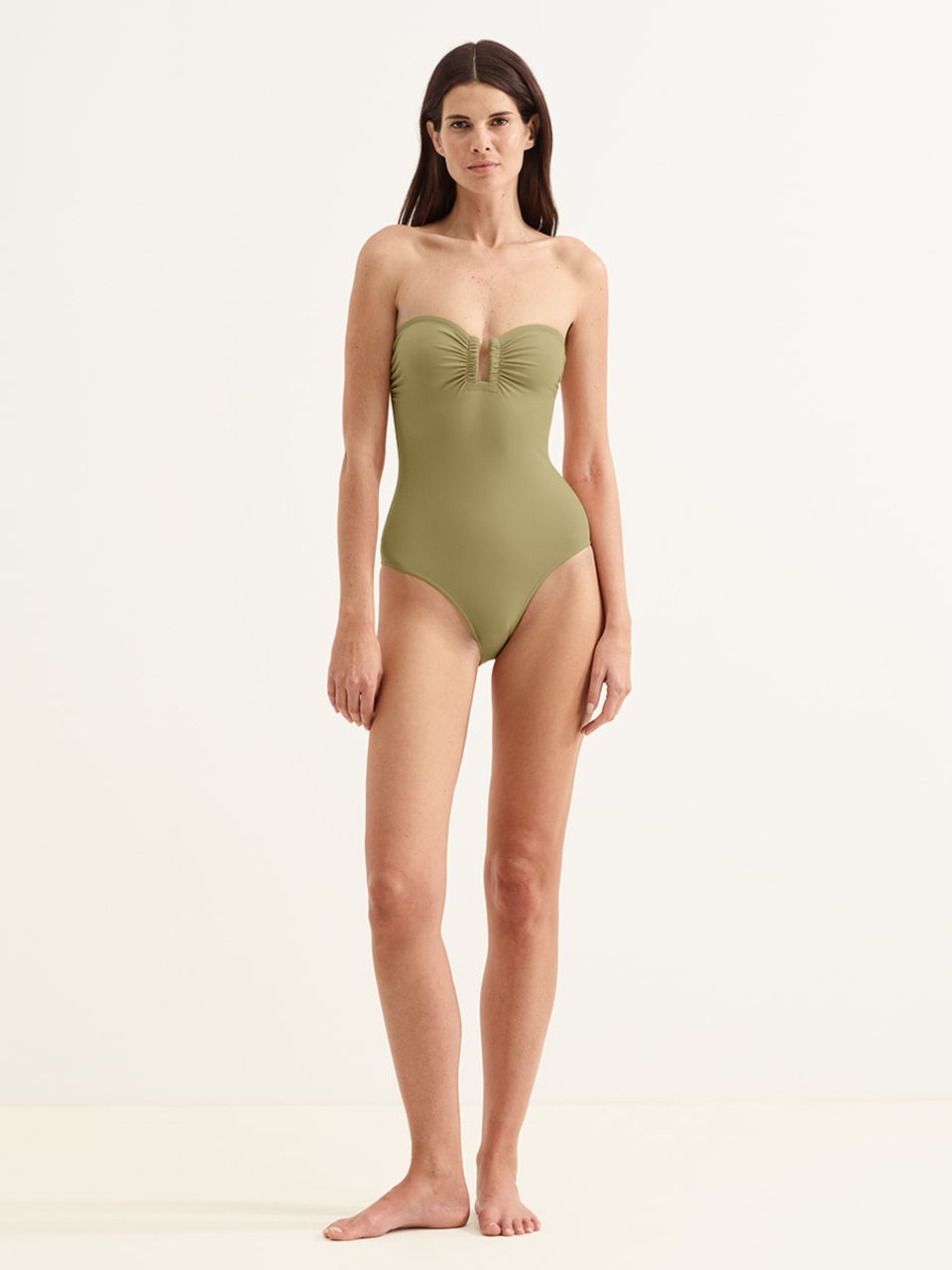 Cassiopee Bustier One-piece - Alligator-34KZ