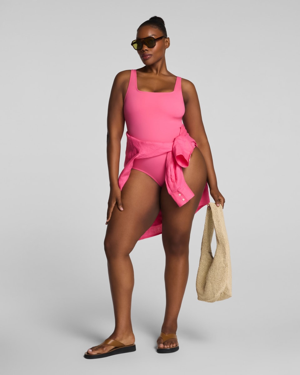 Swim Square Neck One Piece-23Q2