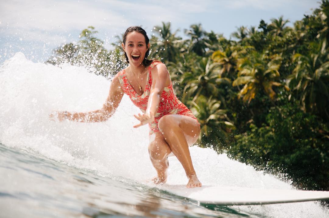 Photo fo Sierra Lerback surfing