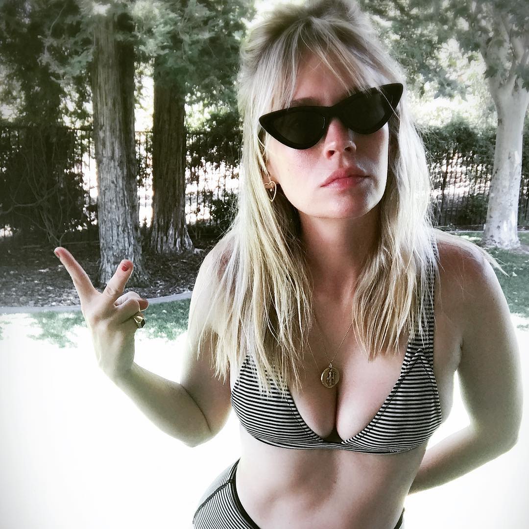 Photo of January Jones wearing a bikini by Marysia