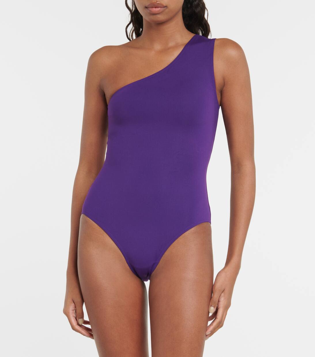 Effigie One Shoulder Swimsuit In Purple from Eres Paris