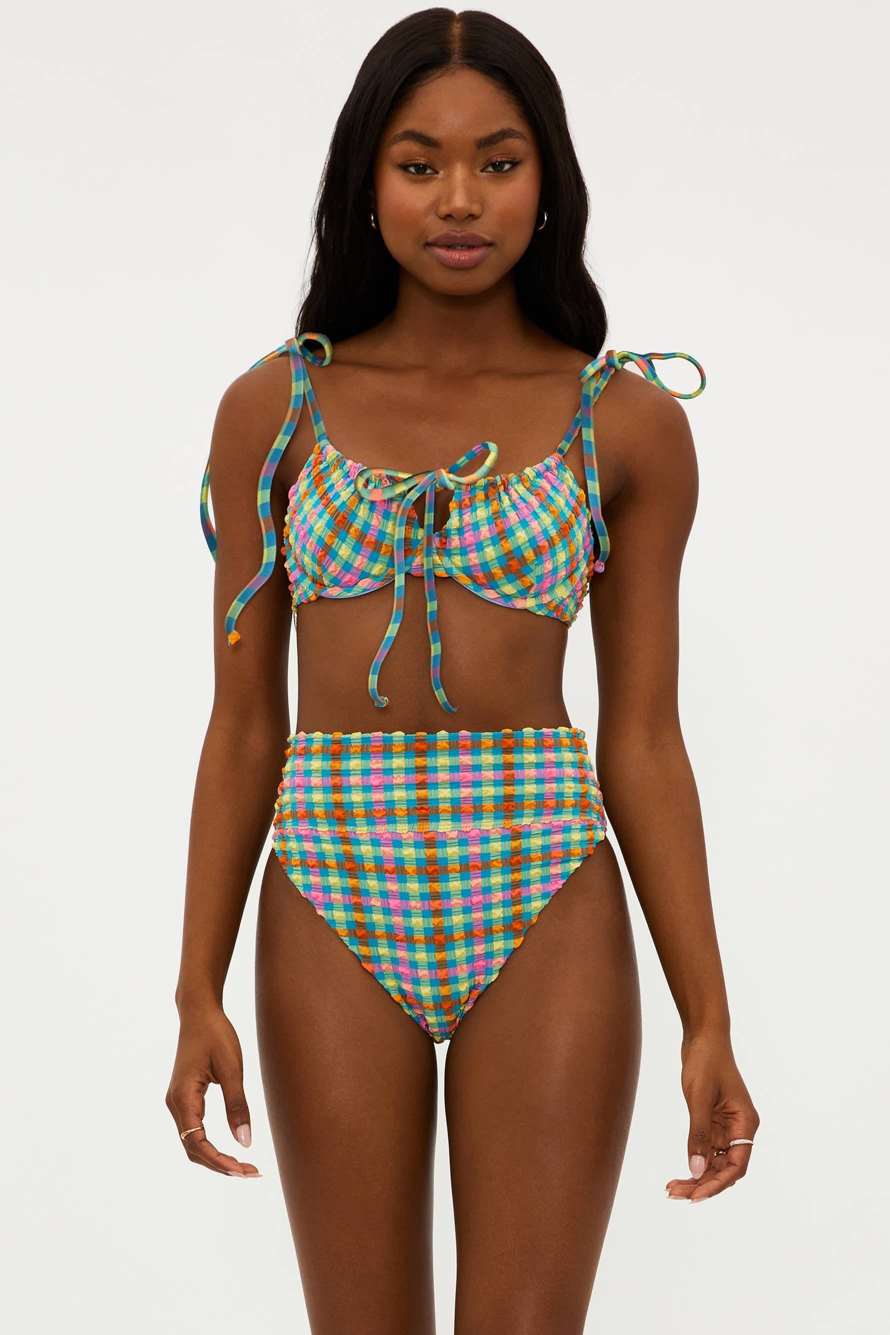 Caitlin Top Sunny Side Gingham by Beach Riot