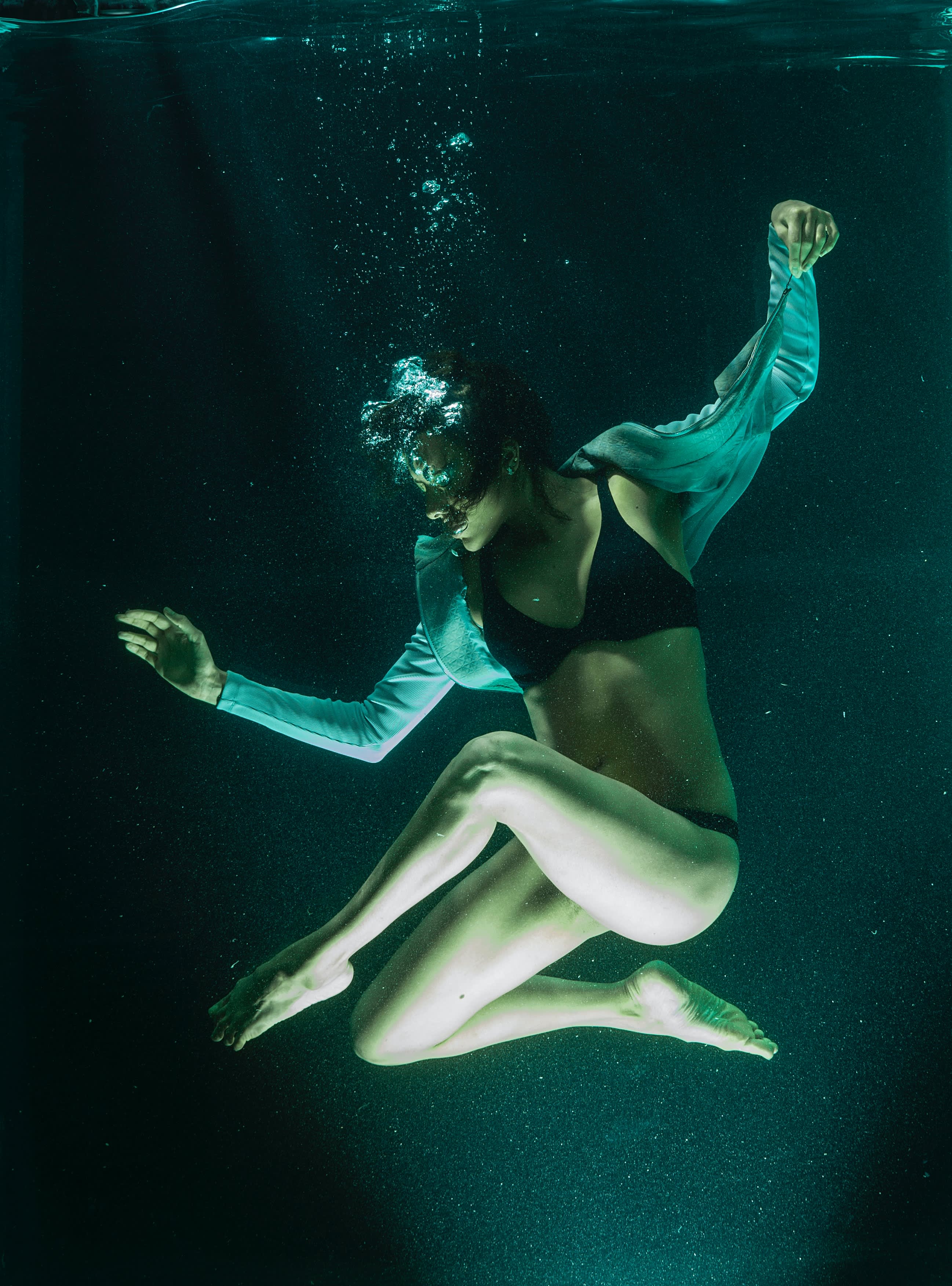 Image of woman underwater