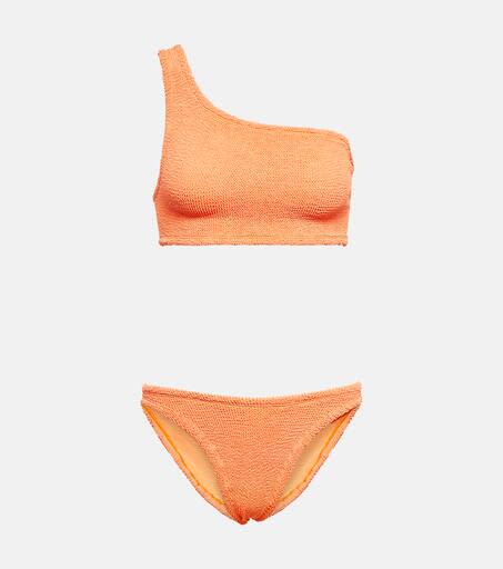 Nancy One Shoulder Bikini In Orange from Hunza G