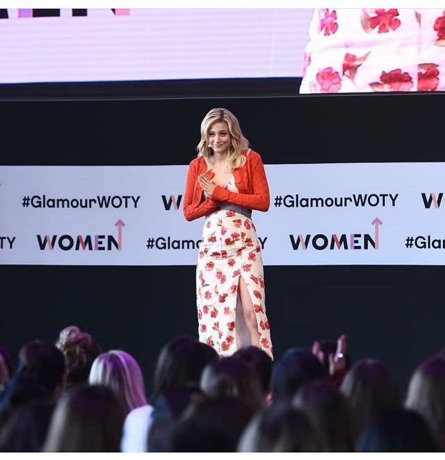 Lili Reinhart on stage at Glamour Summit