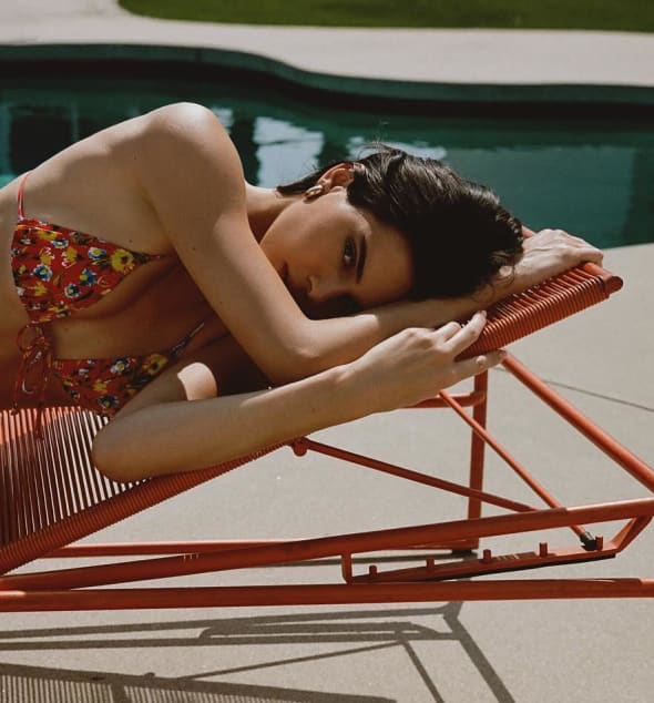 Kendall Jenner for Fwrd wearing a bikini by Heavy Manners