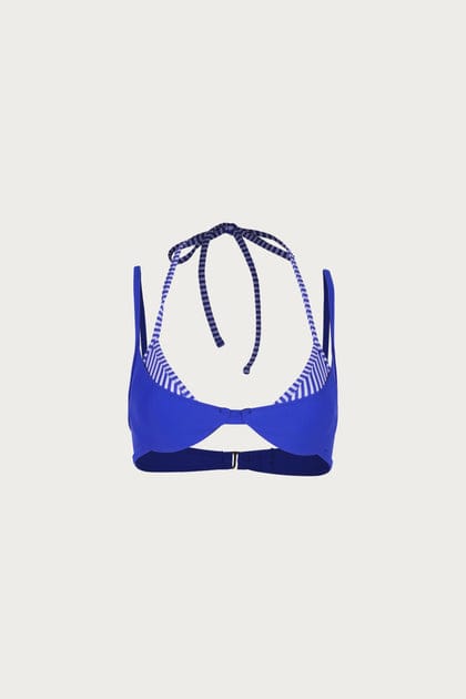 Double Layer Top (Blue/Mediterranean Stripe) and Double Layer Bottom (Blue/Mediterranean Stripe) from Same