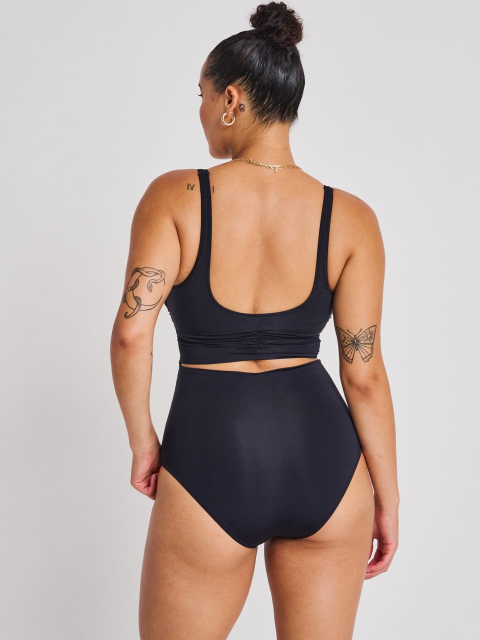 Black Wrap One-Piece by Everyday Sunday