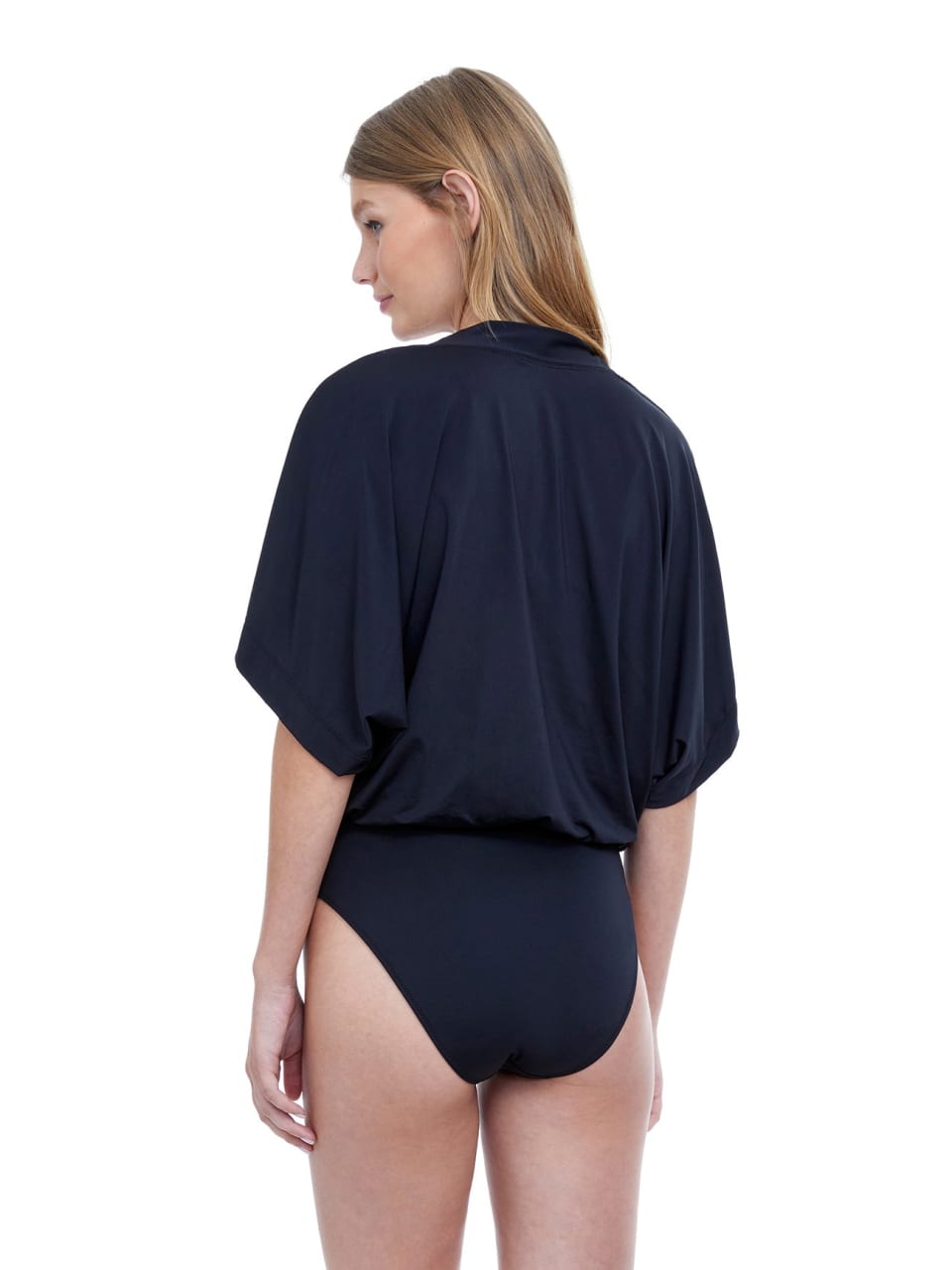 Gottex Couture Flirtation V-Neck Blouson One Piece Swimsuit by Gottex