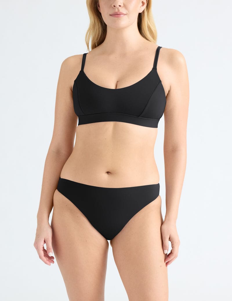 Scoop Top and Leakproof Bottom in black by Knix