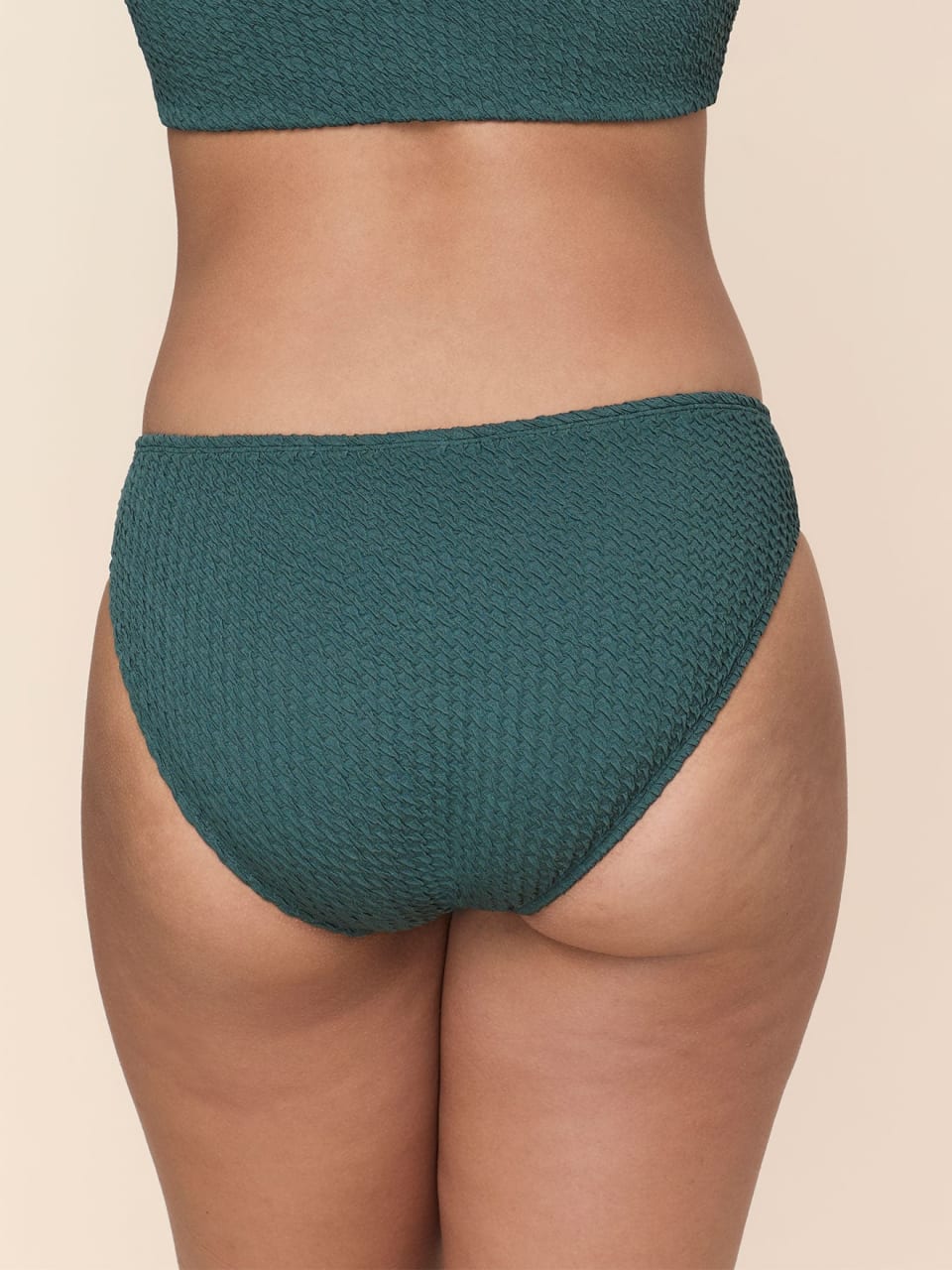 The Classic Bikini Bottom - Textured Weave - Seaweed
