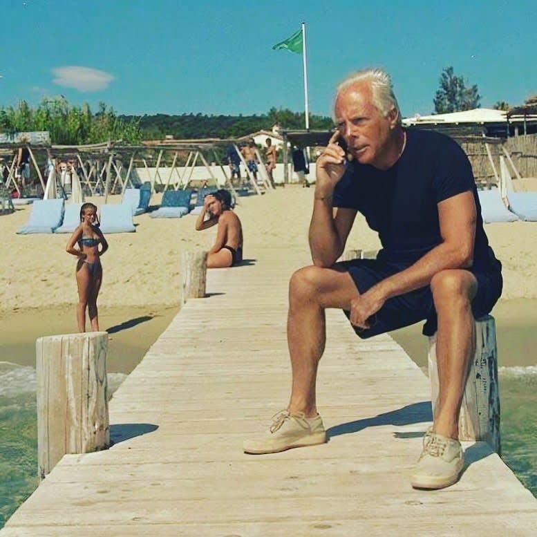 Giorgio Armani at Club 55 Saint Tropez