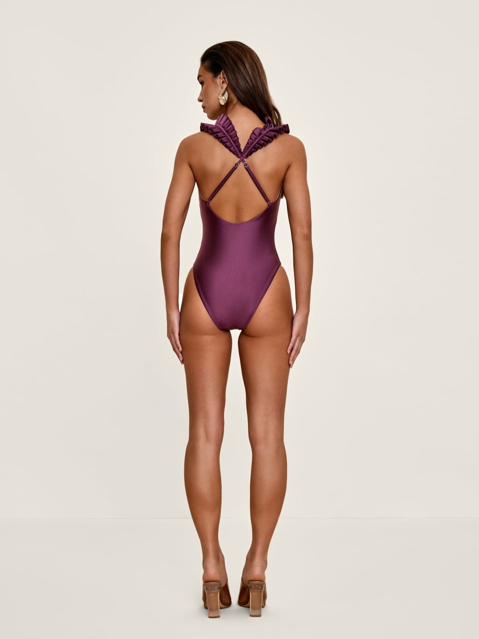 Tisi One Piece Swimsuit - Eggplant-67WJ