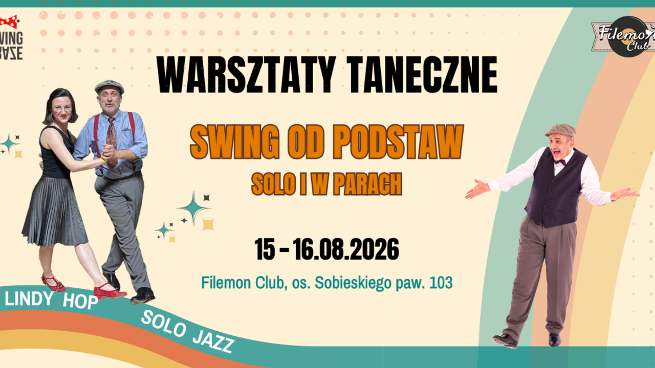 image of Warsztaty taneczne z Potańcówką - Swing od podstaw solo i w parze