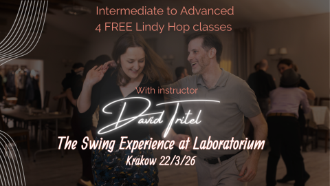 image of Cały dzień bezpłatnych lekcji Lindy Hop na poziomie średniozaawansowanym i zaawansowanym!