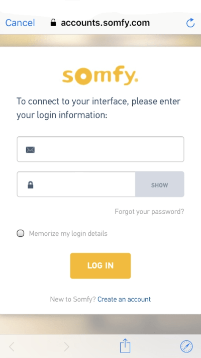 connect somfy to google home