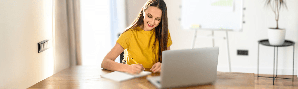 A student taking the remote proctored exam with Swiss Exams.