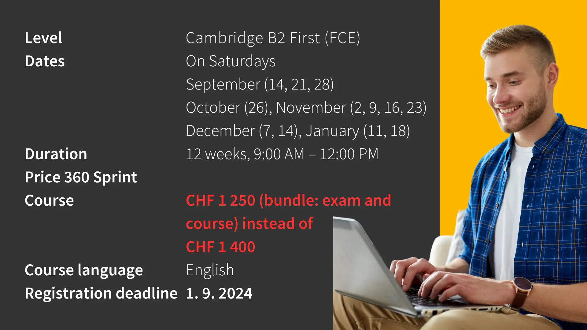 Cambridge B2 First: Sprint Course – the direct way to your English certificate