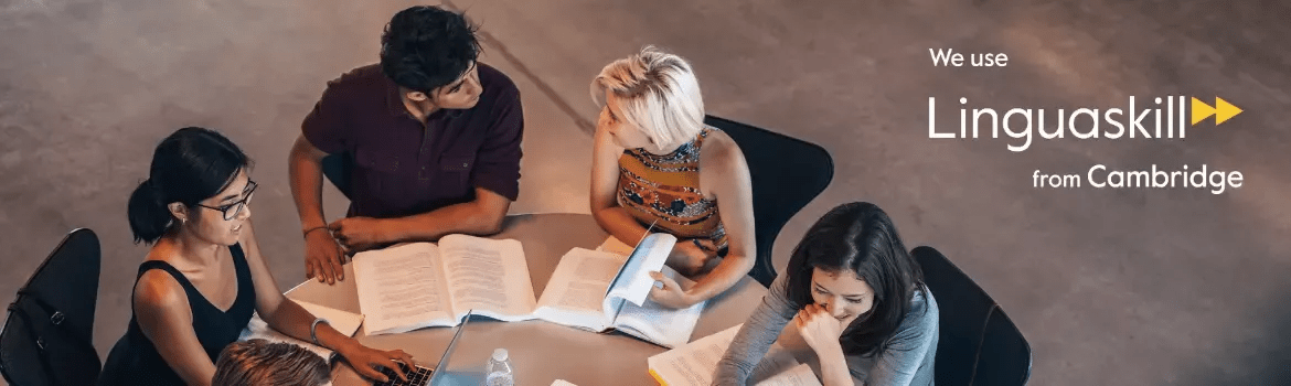 Students preparing for the new Cambridge LInguaskill exam
