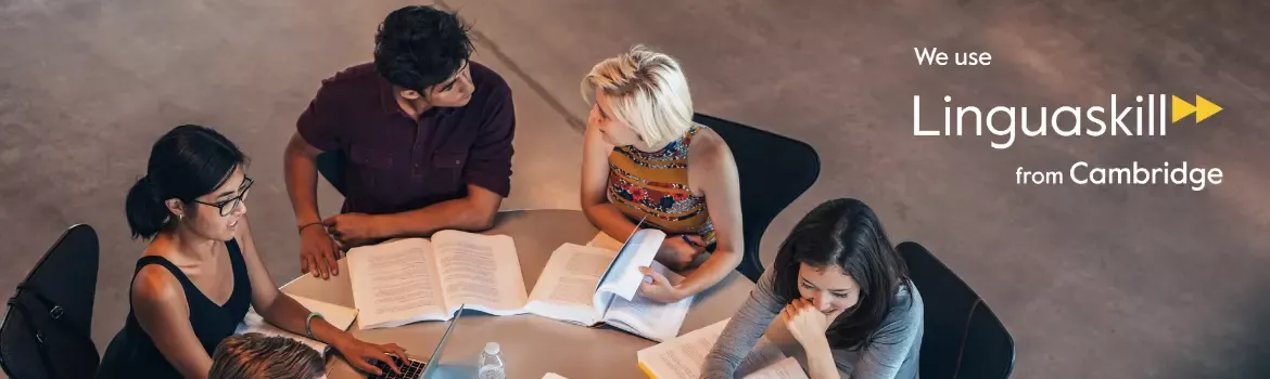 Students preparing for the new Cambridge LInguaskill exam