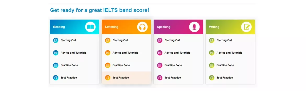 Take the free British Council online course, Road to IELTS. 