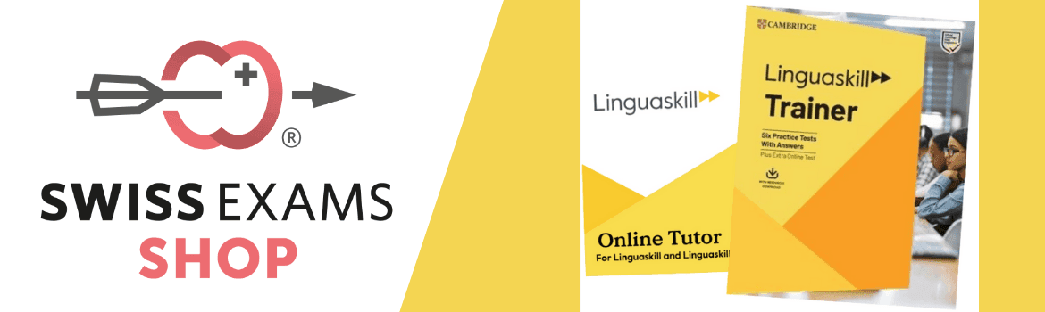 Swiss Exams Shop logo | New online bundle: Linguaskill Online Tutor
