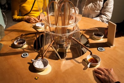 *Basic Income Café* - © photo © Iris Rijskamp, Swiss Design Awards Blog