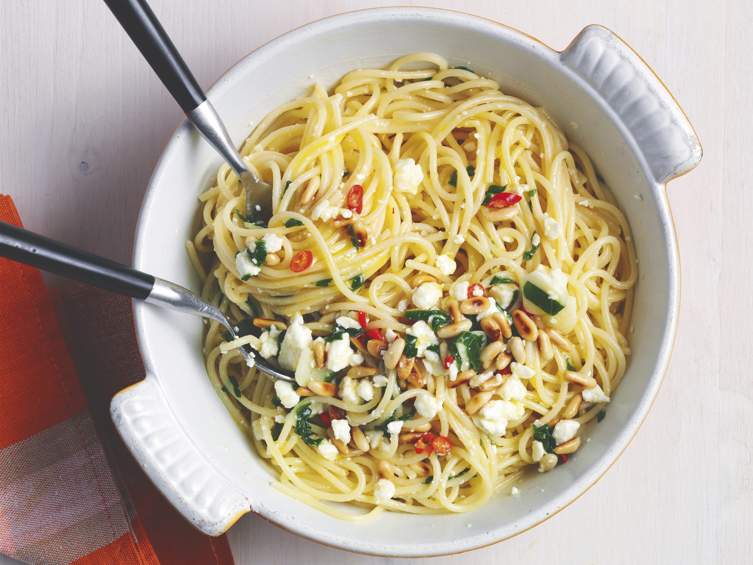 Spaghetti Ail Des Ours Avec Fromages Frais Rezept Swissmilk