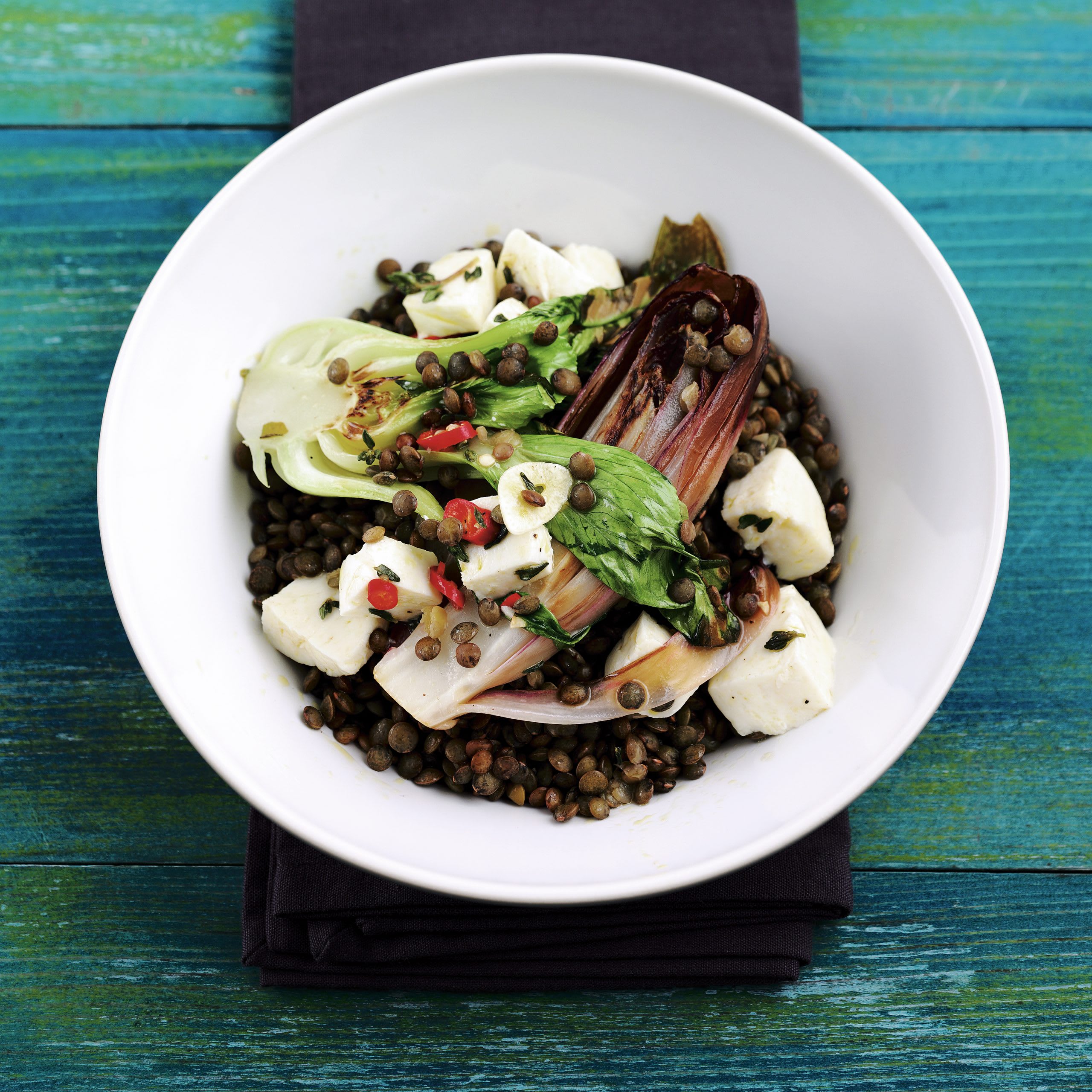 Salade Lentilles Mozzarella Et Chou Saute Recette Swissmilk