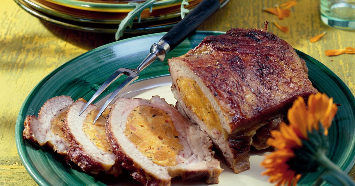 Kalbsbrust mit Aprikosen-Mozzarella-Brät-Füllung - Rezept | Swissmilk