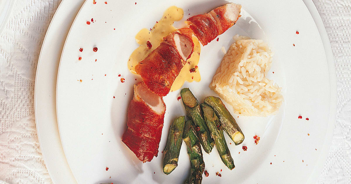 Kaninchenfilets mit Spargeln und Senfsauce - Rezept | Swissmilk Kaninchenfilets mit Spargeln und Senfsauce - Rezept | Swissmilk