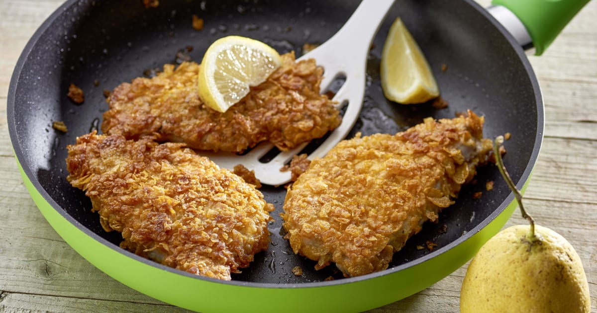 Paniertes Schnitzel mit Cornflakes - Rezept | Swissmilk