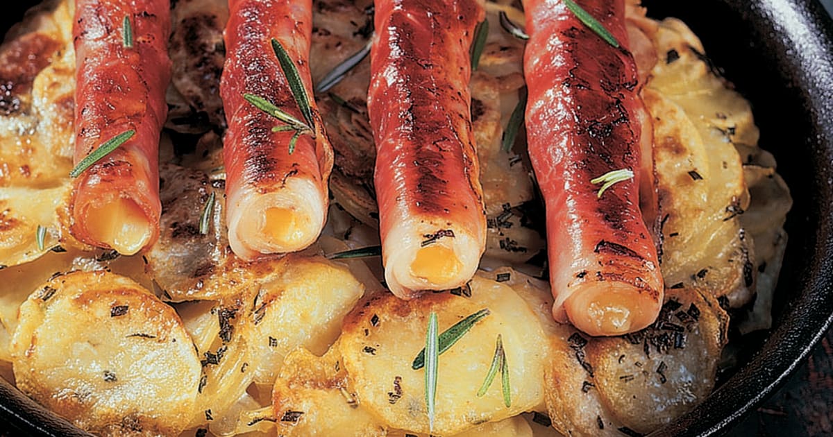 Rohe Rösti mit Schinken-Käse-Röllchen - Rezept | Swissmilk