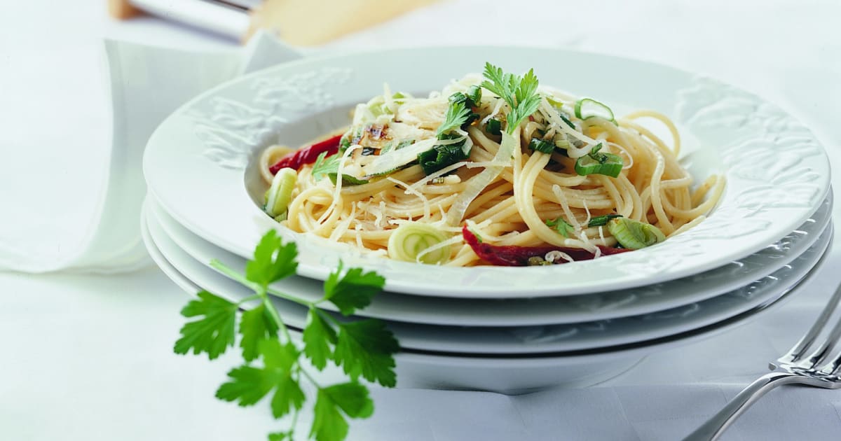 Spaghetti mit Knoblauch - Rezept | Swissmilk