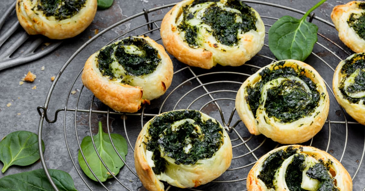 Blätterteig-Schnecken mit Spinat - Rezept | Swissmilk