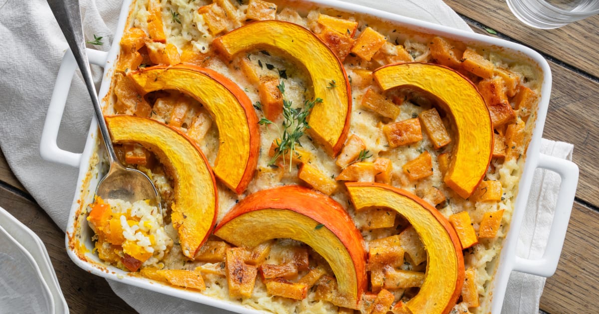 Swiss Risotto Risotto à la courge au four - Recette | Swissmilk
