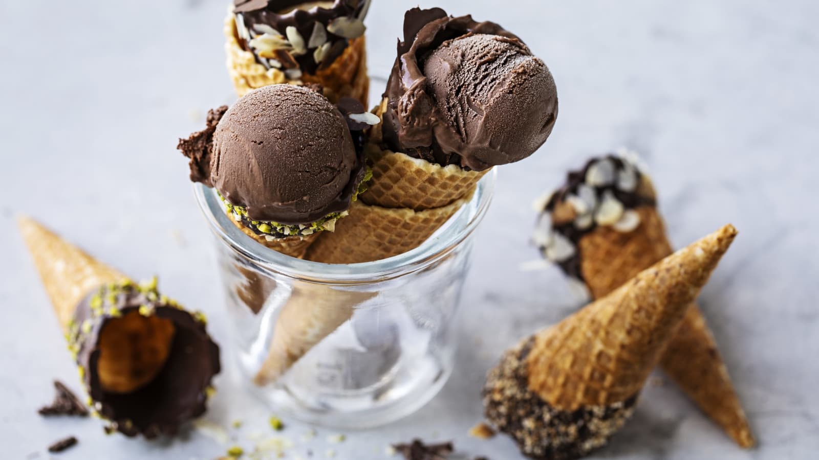 Schokoladenglace Im Bretzeli Cornet Rezept Swissmilk