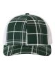 Plaid Print Dark Green/ Charcoal/ White