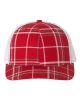 Plaid Print Red/ Charcoal/ White