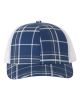 Plaid Print Royal/ Charcoal/ White