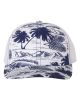 Island Print Navy/ White