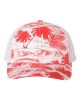 Island Print Red/ White