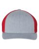 Heather Grey/ Red