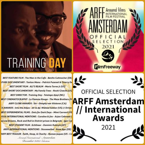 tolulope ajayi won the best director at Around  International Film Festival Amsterdam