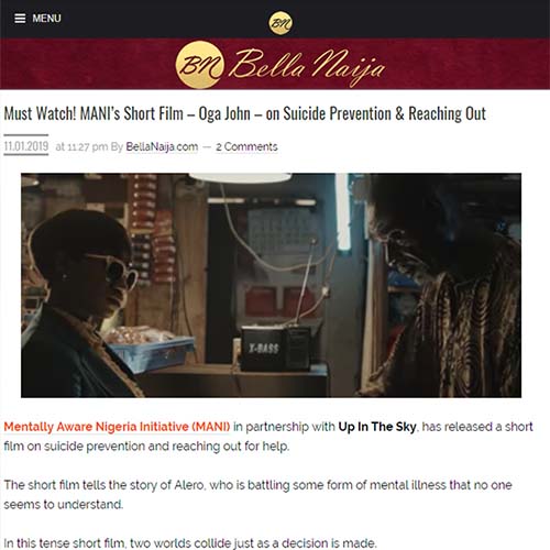 'OGA JOHN' features on bellanaija